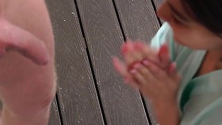 Quick POV Blowjob by Effy End and Martin Spell.