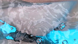 Pool Sex: Silicone Lube and Creamy Finish