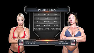 Brandi Mae Vs London River Female Wrestling
