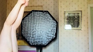 Big Boobed Blonde Masturbates With A Dildo In The Bathroom