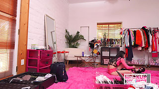 Kaitlyn Katsaros's Ass and Tits Tease Hard in Clothing Swap!