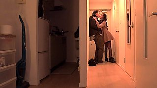amateur asian gives a blowjob