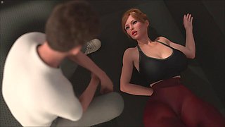 Future Money Man, Stepson, Gives His Stepmom a Sensual Massage in the Living Room Before Getting Caught by Ste