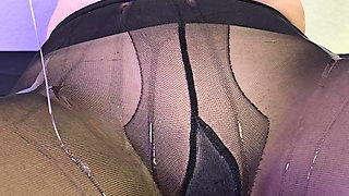 Nuru Gel on All Tights. Real Wet Orgasm with Two Toys for One Pussy