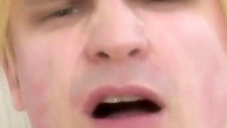 Hot Brunette MILF Seduces Young Stud in the Kitchen