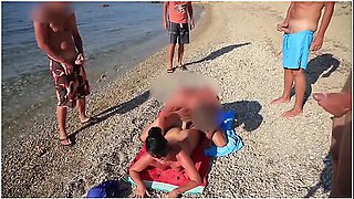 Alexandra Wett - Free Fuck On The Beach! The Ultimate Cum Party! Everyone Can Cum!