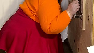 Jinkies- it looks to me like Velma had fun at my glory hole