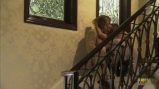 Adultery In A Luxurious Home With A Stunning Brunette Milf And A Big Dicked Guy