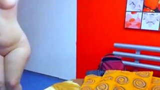 Big-Titted Russian BBW Plays with Sex Toy on Webcam