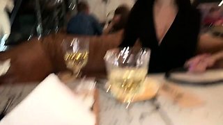 Two Girls, One Lush Public Orgasm Control