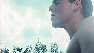 Hot Vintage Threesome By The Pool With Richard Langin And Moana Pozzi