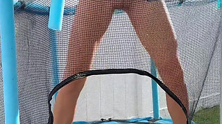 Peeing While Jumping on the Trampoline