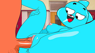 Nicole Watterson FUCKS WITH DARWIM - The Amazing World of Gumball Porn Parody PART 3