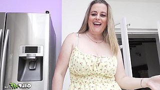 He was apprehended: step-milf grandmother Marie X - Blowjob