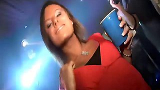 Petite teen fingered and fucked hard in POV coed party sesh