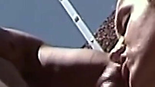 Insatiable Curly MILF Takes Every BBC Outdoors