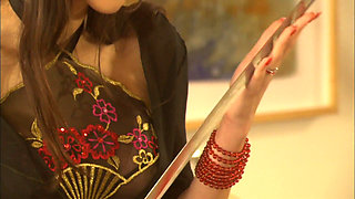 Sexy and busty brunette gets fucked by a tattooed dude