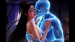 Lonely Young Beauty Gets Fucked by a Handsome Ghost at Night