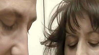 Busty Old Lady Gets Fucked in the Kitchen by Horny Young Man