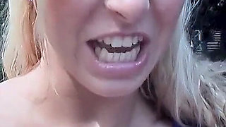 Blonde Shows Her in Uber Taxi