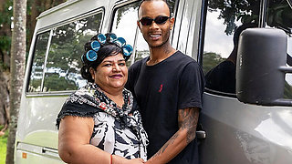 Fat Granny Gets All Holes Destroyed by BBC on Bus Ride - Rough Anal, Face Fuck, 4K