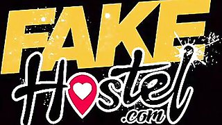 Fake Hostel featuring Steve Q and Katy Rose's blowjob scene