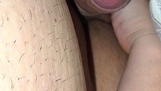 Step mom woke up step son with a handjob under blanket