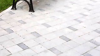 Outdoor Latex Fun with a Hot Amateur