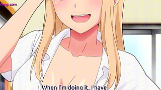 Shy couple fears being caught as he goes all in - HENTAI ENG