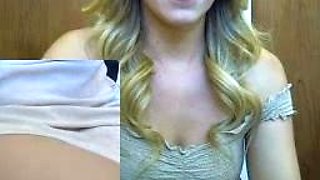 Emo teen Becka solo webcam masturbation