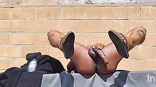 Busting Long Nut. Booty Hole Winking