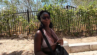 Breaking Her In Ebony Newbie Outdoor Model Casting Nice Ass Tits Pierced Slim Thick Bitch Got The Hoe Path Walking - Jhodez1