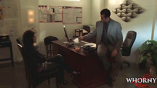 WHORNY FILMS Airport Threesome 2 Sexy Brunettes Share A Big Cock - Jennifer Dark