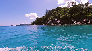 Risky beach sex paradise island