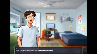 Summertime saga: naughty party with sexy college girls on the beach ep 202