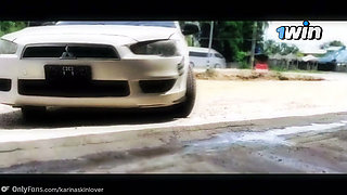 First She Washed My Car, and Then She Got Fucked Hard in the Woods.