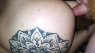 Daddy fucks stepdaughter with dildo and cock