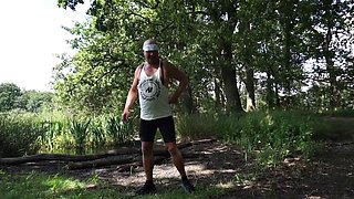 Big-Butted Lesbians Pee Outdoors