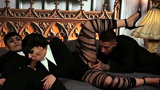 Nymphomaniac plumper Malena Doll gets fucked through the hole in her lingerie