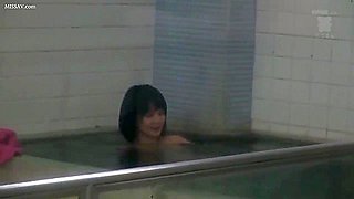 White And Black Slippery Angels Who Got Lost In A Public Bath