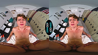 ASGMAX VR - Coach JAYDEN MARCOS Seduces & Fucks College Jock in VR Locker Room