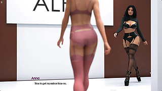 Old Man Fucking MILF Pussy in Fashion Show Backstage and Cum Inside Her Pussy