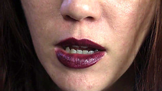 Evangelines Is a Lipstick Nurse (mouth Fetish)