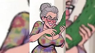 AI Cartoon MILF Shows Off Her Massive Melons