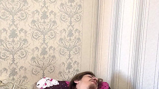 A young twink saw his wife's toy and decided to use a straight straight