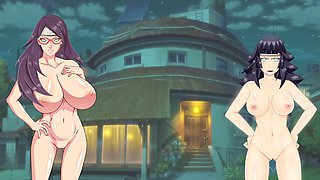 Sarada teaching a lesson with Ino and more in this hentai adventure by Loveskysan69real