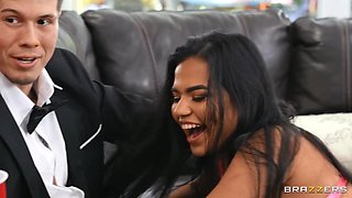Bachelor Party Crasher Part 2: Interracial Fun with BWC JMac and Busty Ebony Breyana Moore
