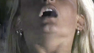 This Blonde Slut Fucks Her Friend While Giving Her Boyfriend a Blowjob