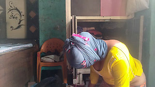 My elder stepbrother's wife's fucking in farmhouse desi style pussy big ass