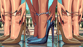 High-Heels get cum from alle sites an will be licked by hot anime girls Chapter 2